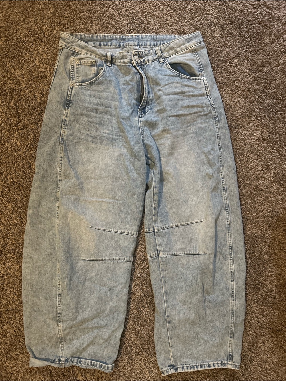 HQ Light Blue Relaxed Straight Jeans